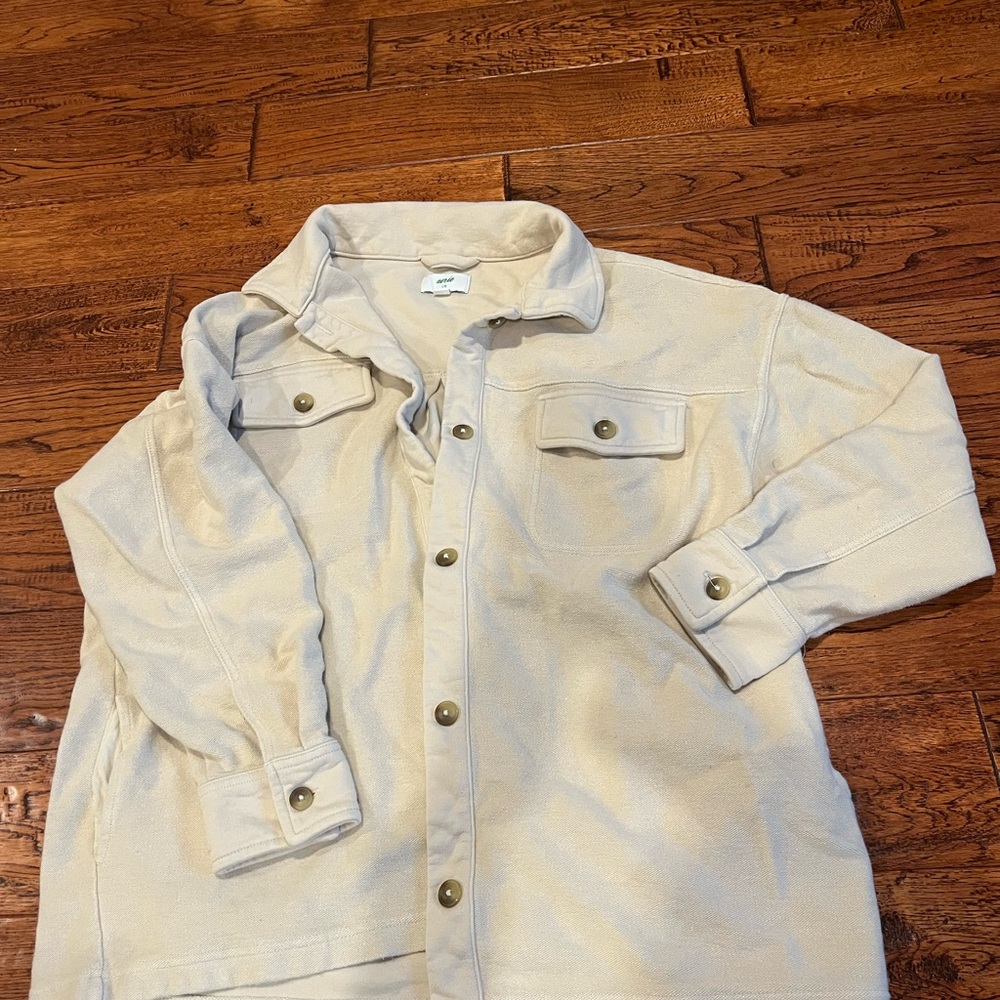 Aerie cream shacket
